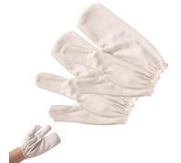 Lyreh Gants en Soie Brute, Gants de Massage Ayurvédiques Garshana avec Bandes Élastiques pour le Gommage du Corps et le Brossage à Sec pour Femmes et Hommes Réutilisables Doux la Peau (Beige)