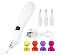 Lyreh Kit Stylo Diamant Électrique, 3 Modes d'Aspiration Réglables Stylo Peinture Diamant Sans Cire avec Câble Données Accessoires Pratiques pour Manucure Artisanat Étui Téléphone Portable