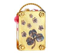 Lyreh Presse à Micro-Fleurs, Petit Herbier Presse Fleursen Métal Kit de Préservation de Fleurs à Micro-Ondes pour Amoureux Plantes Amateurs d'Art et d'Artisanat(Style Trèfle)