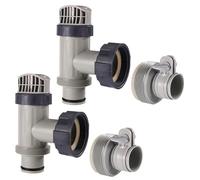 Lyreh Vanne à Piston et Adaptateurs Tuyau Type B Compatibles avec Intex Pièces Piscine, Remplacement Vanne Plongeuse Accessoires Pratiques Support Tuyau Piscine Hors Sol