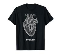 LyricLyfe-Long Sleeve Shirt-Achy Breaky Heart-Locked Heart T-Shirt