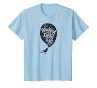 Lyrics by Lennon and McCartney - Blackbird T-Shirt, Enfant, Bleu Céleste, 10 Ans