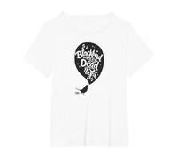 Lyrics by Lennon and McCartney - Blackbird T-Shirt, Femme Grandes Tailles, Blanc, 3X