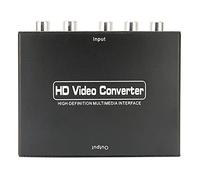 lyrlody Adaptateur Composant vers, Convertisseur YPbPr vers 1080P RGB R/L avec Alimentation 5V pour DVD, 360, Moniteurs HDTV