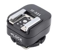 lyrlody Adaptateur de Flash TF-321 avec Port de Synchronisation PC, Déclenchement du Point Central, Construction Métallique Robuste et Durable pour Appareil Photo Numérique