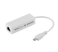 lyrlody Adaptateur Ethernet, Adaptateur Réseau Micro USB vers RJ45 10/100 Mbps avec des Vitesses de 10 à 100 Mbps en Vodo Semi-Duplex Intégral, Compatible avec et MacOS