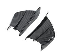lyrlody Aigine de Vent de Moto Universelle, Camelles de Style Fibre de Carbone Brillantes Winglets Motorcycle Aérodynamique Winglets, personnalisé à la Taille d'origine, Installation Facile avec