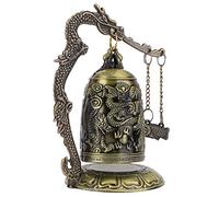lyrlody Arts & Crafts Objets de Collection Ornements Vintage Dragon Lock Décor de Bureau Bronze Dragon Lock, Vintage Petite Cloche de Sculptée, pour Le Bureau à Domicile