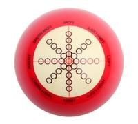 lyrlody Bille de Billard Américain, Matériau en Résine de qualité avec Lignes et Points Standard, Résistant à l'usure pour Le Jeu de Huit Billes Américain, Diamètre 2,3 Pouces.