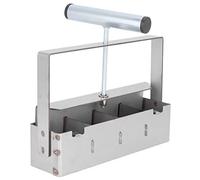 lyrlody Blocker de Plancher à la Main, Blocs de Terre 4 Fois de la Terre Manuelle du Bloc de Terre Ancienne Créateur de Blocs de Sol avec Une Poignée Non Glissée, pour la Glande de la