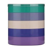 lyrlody Boîte de rangement à 5 couches pour pièces de montre, boîte de rangement pour pièces de matériel, outils de montre artisanaux pour la réparation de montres à la maison (rond)