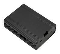 lyrlody Boîtier en Alliage d'aluminium pour, Boîtier de Dissipation Thermique, Coque de Protection Légère avec Ventilation et Emplacement GPIO, pour Les Utilisateurs 3 3B+ 2B B+ (Black)