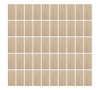 lyrlody Bouchon en Hêtre Domino en Hêtre Tenon en Chevilles en 6x40mm 50pcs avec Design Plat Allongé pour Assemblage de Meubles Fabrication D'Armoires Ingénierie de Cadres