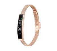 lyrlody Bracelet Intelligent de Suivi de la Forme Physique, avec Bluetooth 5.3, étanche, pour la Course à Pied, la Natation et Les Sports de Plein Air (Gold)
