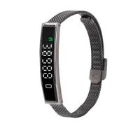 lyrlody Bracelet Intelligent de Suivi de la Forme Physique, avec Bluetooth 5.3, étanche, pour la Course à Pied, la Natation et Les Sports de Plein Air (Black)