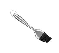 lyrlody Brosse à Huile de Plongeage, Pinceau de Sauce Silicone Honey en Acier Inoxydable Pandonnée BBQ Rôtir de Rôtissage pour la Cuisson des Grillades (Poignée droite de 20 cm)