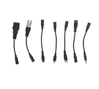 lyrlody Câble de Conversion de Chargeur de Scooter électrique DC5.5x2.1mm à DC8.0x1.6mm Mâle 3 Broches XLR Mâle M12 3 Broches Connecteurs Femelles pour Vélo électrique
