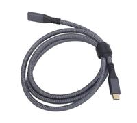 lyrlody Câble D'extension USB C, USB 3.2 Gen 2 Type C Mâle à Femelle, Charge Rapide 240 W, Transfert de Données 20 Gbit/s avec Tressage en Nylon et Puce de Marqueur E, pour 15 Pro (1m/3.3ft)