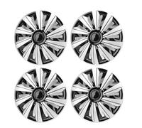 lyrlody Capuchon de Moyeu de Roue de 14 Pouces, Matériau ABS, Protection Complète et Design élégant, Installation Facile pour Un Ajustement Universel sur Les Roues en Acier