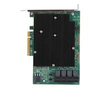 lyrlody Carte D'extension HBA, Carte HBA LSI SAS 9300 16i avec 16 Ports, Taux de Transfert de Données 12 Go, PCIe 3.0, PCIe 8X, Compatible avec Linux, VMware, Freebsd, Plug and Play