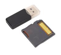 lyrlody Carte Flash de Jeu Vidéo, Carte Mémoire Alimentée par Puce ASIC avec Lecteur, Prend en Charge Les Consoles 2DS 3DS XL, Expérience de Jeu Rapide avec Une capacité de 128 Go (Silver)