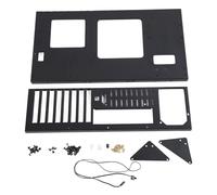 lyrlody Châssis Open Air Carte Mère, Structure Open Case Renforcée Triangulaire, Bords Pliés Trou de Câble, 1 SSD 1 HDD pour ATX M ATX ITX