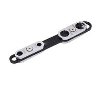 lyrlody Clé à Molette Universelle 8 en 1 en Acier Cr V, Multi-taille, Rotative à 360 Degrés, Double Tête 8 à 19 Mm pour la Mécanique, l'entretien des Motos et des Vélos