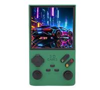 lyrlody Console de Jeu Open Source, Casque 3,5 Mm Jack 4000mAh Batterie USB C Port Rétro Console de Jeu Handheld Screen 4 Pouces ABS 8W Enceinte pour Intérieur (Vert foncé)