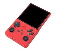 lyrlody Console de Jeu Open Source, Casque 3,5 Mm Jack 4000mAh Batterie USB C Port Rétro Console de Jeu Handheld Screen 4 Pouces ABS 8W Enceinte pour Intérieur (Rouge)