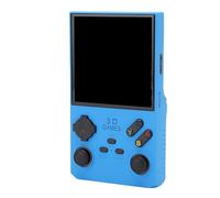 lyrlody Console de Jeu Open Source, Casque 3,5 Mm Jack 4000mAh Batterie USB C Port Rétro Console de Jeu Handheld Screen 4 Pouces ABS 8W Enceinte pour Intérieur (Blue)