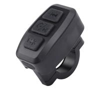 lyrlody Contrôleur de Téléphone Bluetooth sans Fil, Télécommande de Cyclisme, Portée de 15 M, 100 Heures D'utilisation, 1 Heure de Charge pour iOS avec Connexion Automatique, étanche IPX6 (Black)
