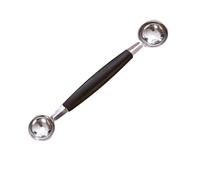 lyrlody Cuillère à Fruits, Boule de Melon en Acier Inoxydable, Cuillère à Boule de Crème Glacée Polyvalente, Coupes de Fruits en Forme de, Nettoyage Facile, Outil Portable de 45 G pour la Collecte de