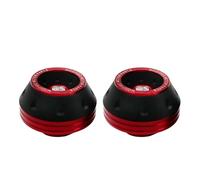 lyrlody Curseurs de Fourche de Moto CNC Curseurs de Cadre de Fourche Avant en Alliage d'aluminium avec Couche d'impact ABS 2 Pièces 5,9 X 5,9 X 4, Cm pour Moto Scooter Cyclomoteur Stationnement de