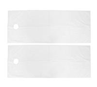 lyrlody Draps de Salon, Tissu en Polyester Doux pour la Peau, Couverture de Table de Massage Confortable et Douce, avec Mesure Précise du Trou pour le Lit, pour Centre de Beauté et SPA (WHITE)