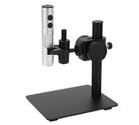 lyrlody Ensemble de Microscope Numérique, Microscope USB en Alliage d'aluminium avec Résolution 12 MP 3840 X 3104, Zoom 750x, Type C, Lumière LED, Support à 360 Degrés pour l'inspection de