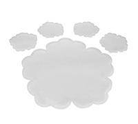 lyrlody Flower Coaster Silicone Mold, Reusable Flexible DIY Resin Craft with Smooth for Home Decoration Art