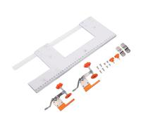 lyrlody Gabarit de Rainurage sans Poignée, Outil de Rainurage de Poignée intégré en Acier Inoxydable avec Pinces Rapides pour l'installation d'armoires