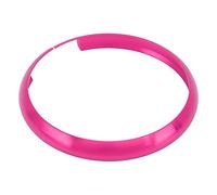 lyrlody Garniture d'anneau de Porte-clés à Distance, Lunette en Alliage d'aluminium pour Mini R55 R56 R57 R58 R59 R60, Protège des Rayures, Remplacement Direct, Design élégant (Rose Rouge)