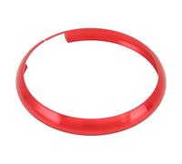 lyrlody Garniture d'anneau de Porte-clés à Distance, Lunette en Alliage d'aluminium pour Mini R55 R56 R57 R58 R59 R60, Protège des Rayures, Remplacement Direct, Design élégant (Rouge)