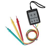 lyrlody Indicateur de Phase Numérique, Test de Tension Portable et Précis, Buzzer LED, Clips pour la sécurité, Sac de Transport pour la portabilité, Vérification Facile de la Séquence de Phases,