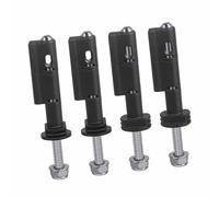 lyrlody Jeu de 4 Broches de Montage Verrouillables en Acier Inoxydable, Broches de sécurité Antivol Pivotantes à 360 Degrés pour Planches de Traction de Récupération MaxTrax MKII avec