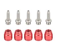 lyrlody Jeu de 5 Olives de Frein en Alliage D'aluminium avec Insert de Connexion en Acier Inoxydable, pour Freins à Disque Hydrauliques AMAJIG