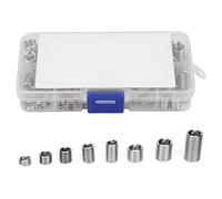 lyrlody Jeu de Manchons à Vis Enroulés 110 Pièces, Insert fileté en Acier Inoxydable, 8 Tailles pour Matériaux à Faible Résistance, Idéal pour les Projets de Bricolage