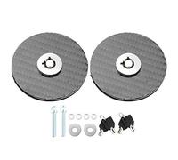 lyrlody Kit de Goupilles de Capot en Fibre de Carbone pour Verrouillage de Capot, Loquet de en Alliage d'aluminium, Bouton Poussoir de 6,5 Cm avec 2 Clés, Installation Facile pour une Utilisation