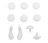lyrlody Kit de Poignée et de Palette pour Manette de Jeu, Poignées en Caoutchouc, Palettes Arrière en Métal, 6 Capuchons de Remplacement, 2 Leviers, 2 Demi-dômes pour les Joueurs de Manette sans Fil