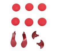 lyrlody Kit de Poignée et de Palette pour Manette de Jeu, Poignées en Caoutchouc, Palettes Arrière en Métal, 6 Capuchons de Remplacement, 2 Leviers, 2 Demi-dômes pour les Joueurs de Manette sans Fil