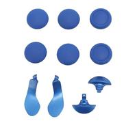 lyrlody Kit de Poignée et de Palette pour Manette de Jeu, Poignées en Caoutchouc, Palettes Arrière en Métal, 6 Capuchons de Remplacement, 2 Leviers, 2 Demi-dômes pour les Joueurs de Manette sans Fil