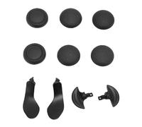 lyrlody Kit de Poignée et de Palette pour Manette de Jeu, Poignées en Caoutchouc, Palettes Arrière en Métal, 6 Capuchons de Remplacement, 2 Leviers, 2 Demi-dômes pour les Joueurs de Manette sans Fil