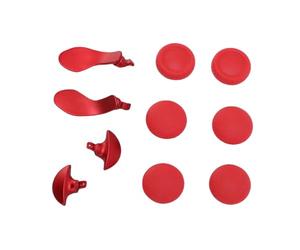 lyrlody Kit de Poignée et de Palette pour Manette de Jeu, Poignées en Caoutchouc, Palettes Arrière en Métal, 6 Capuchons de Remplacement, 2 Leviers, 2 Demi-dômes pour les Joueurs de Manette sans Fil