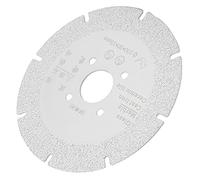 lyrlody Lame de Scie Diamantée Brasée, Meule Diamantée Argentée 100 Mm X 20 Mm pour Coupe de Marbre, Carrelage, Verre, Polissage, Meulage, Processus de Brasage, Bord Tranchant, Longue Utilisation